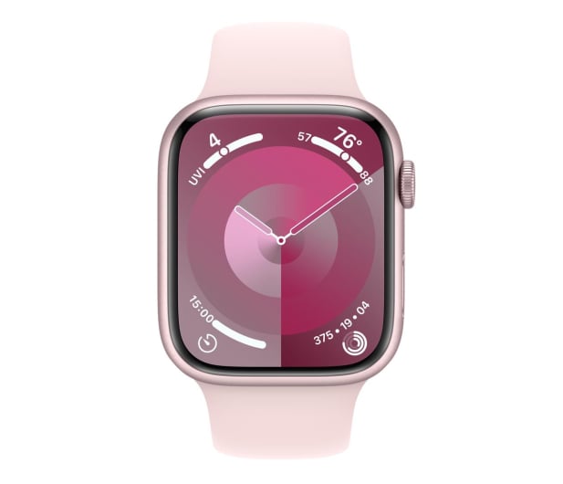 Apple Watch 9 45/Pink Aluminium/Light Pink Sport Band S/M LTE - 1180277 - zdjęcie 2