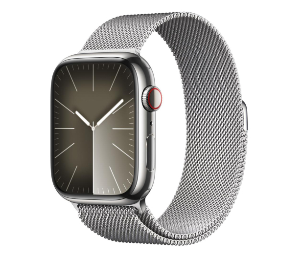 Apple Watch 9 45/Silver Steel/Silver Milanese Loop LTE - 1180291 - zdjęcie