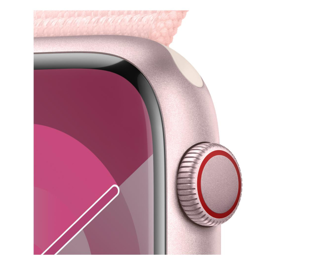 Apple Watch 9 45/Pink Aluminium/Light Pink Sport Loop LTE - 1180394 - zdjęcie 3