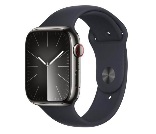 Apple Watch 9 45/Graphite Steel/Midnight Sport Band S/M LTE - 1180290 - zdjęcie