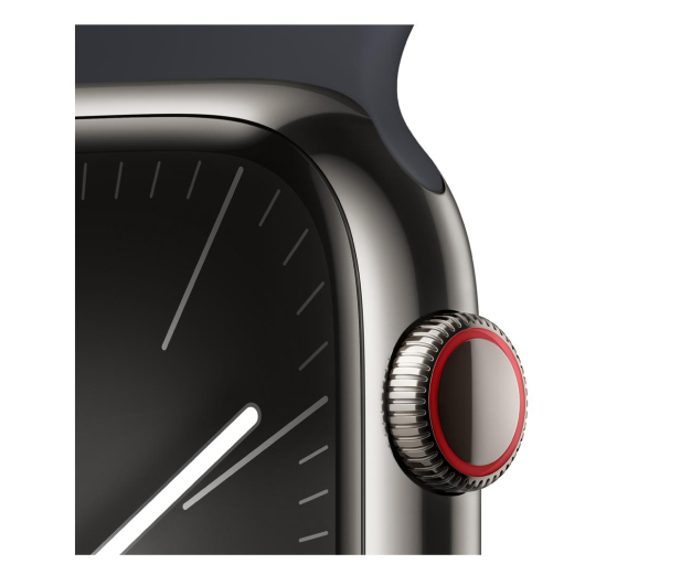 Apple Watch 9 45/Graphite Steel/Midnight Sport Band S/M LTE - 1180290 - zdjęcie 3
