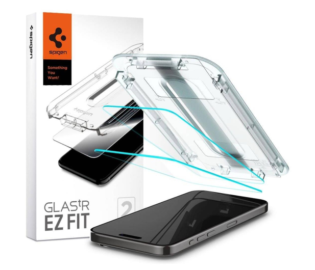 Spigen Glas.tr 'ez fit' 2-pack do iPhone 15 Pro clear - 1178822 - zdjęcie