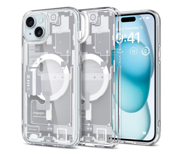 Spigen Ultra Hybrid Mag Magsafe do iPhone 15 Plus zero one white - 1178924 - zdjęcie