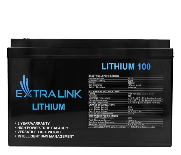 ExtraLink LiFePO4 100Ah - 1172652 - zdjęcie
