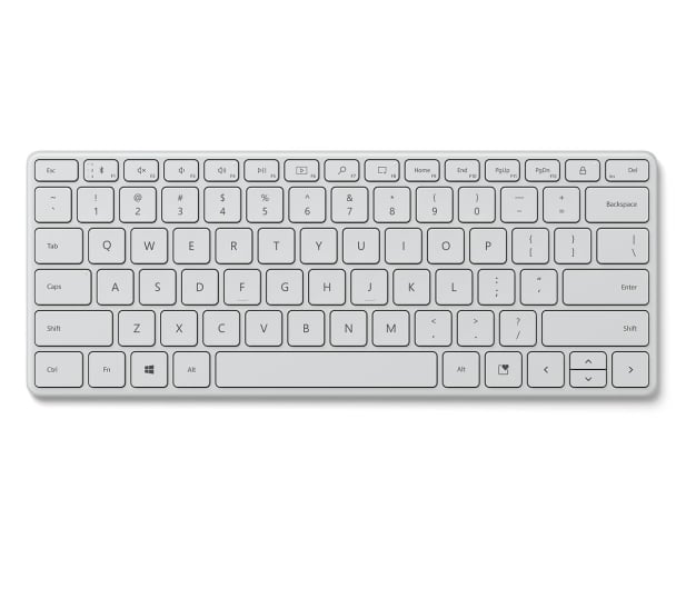 Microsoft Bluetooth Compact Keyboard Lodowa Biel - 647758 - zdjęcie