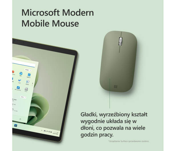 Microsoft Modern Mobile Mouse Leśna Zieleń - 1096302 - zdjęcie 6