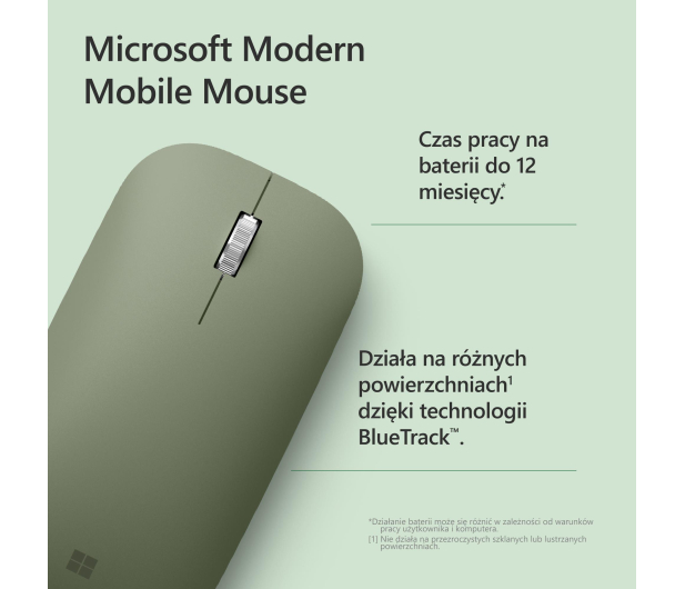 Microsoft Modern Mobile Mouse Leśna Zieleń - 1096302 - zdjęcie 7