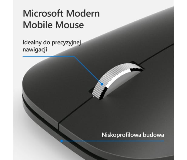 Microsoft Modern Mobile Mouse Bluetooth (Czarny) - 475500 - zdjęcie 10