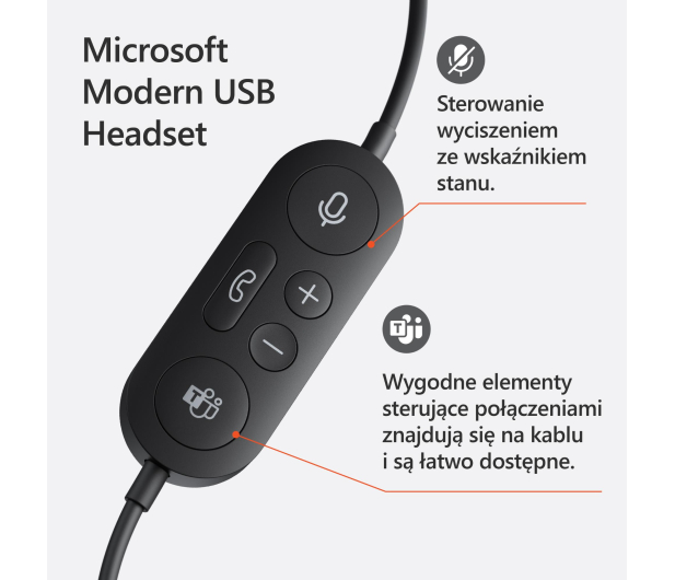 Microsoft Modern USB Headset (Microsoft Teams) - 678929 - zdjęcie 8