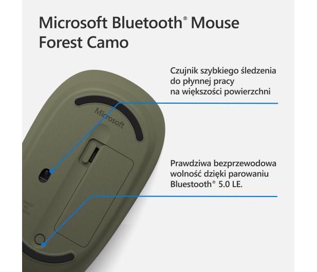 Microsoft Bluetooth Mouse Forest Camo - 695186 - zdjęcie 7