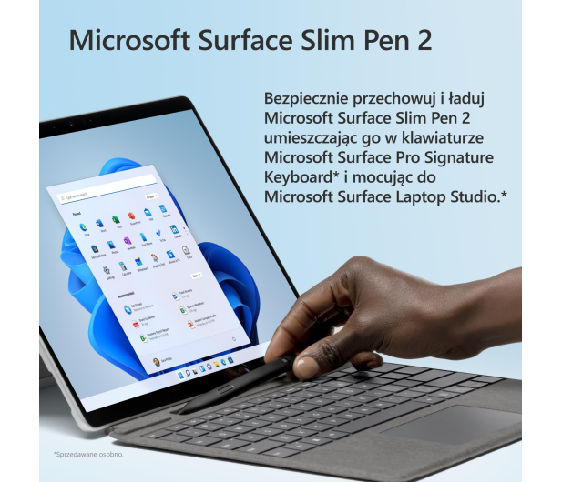 Microsoft Surface Slim Pen 2 Czarny - 1062597 - zdjęcie 3