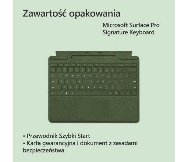 Microsoft Surface Signature Pro Keyboard Leśna zieleń - 1096952 - zdjęcie 6