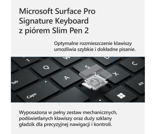 Microsoft Surface Pro Keyboard z piórem Slim Pen 2 Platynowy - 722773 - zdjęcie 6
