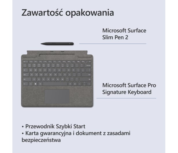 Microsoft Surface Pro Keyboard z piórem Slim Pen 2 Platynowy - 722773 - zdjęcie 9