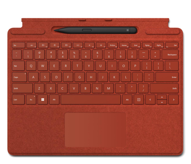 Microsoft Surface Pro Keyboard z piórem Slim Pen 2 Czerwony mak - 721483 - zdjęcie