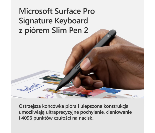 Microsoft Surface Pro Keyboard z piórem Slim Pen 2 Czerwony mak - 721483 - zdjęcie 7