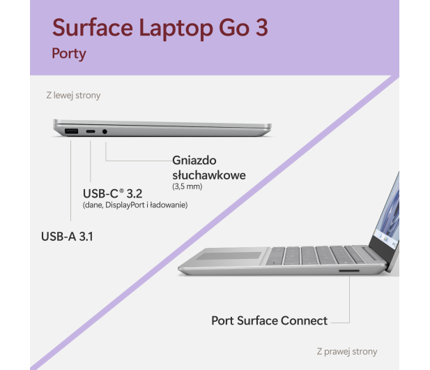 Microsoft Surface Laptop Go 3 i5/8GB/256GB (Platynowy) - 1182767 - zdjęcie 11