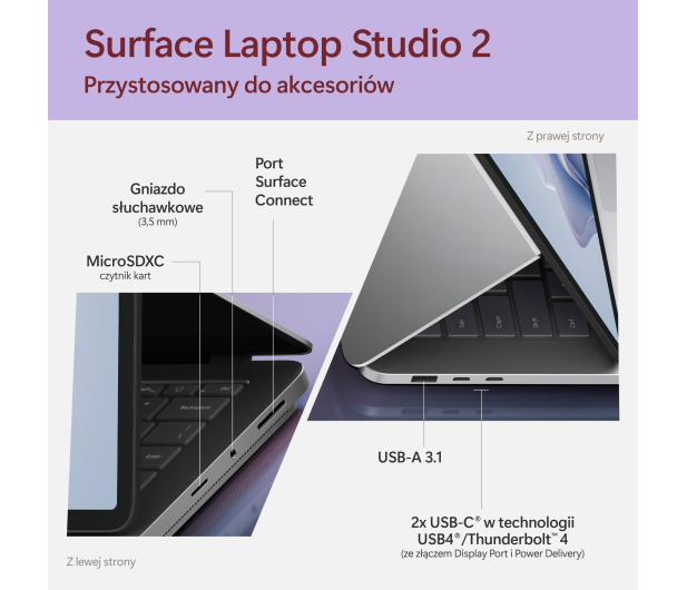 Microsoft Surface Laptop Studio 2  i7/16GB/512GB/GeForce RTX4050 - 1182753 - zdjęcie 12