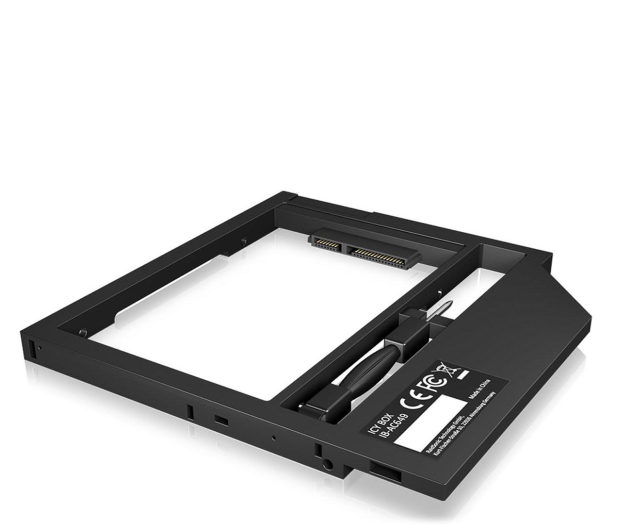 ICY BOX Adapter na dysk 2.5" do laptopa (slot DVD 9-9.5mm) - 633451 - zdjęcie