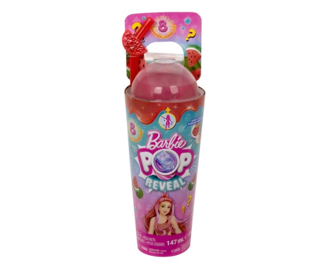 Barbie Pop Reveal Lalka Arbuz Seria Owocowy sok - 1163986 - zdjęcie 3