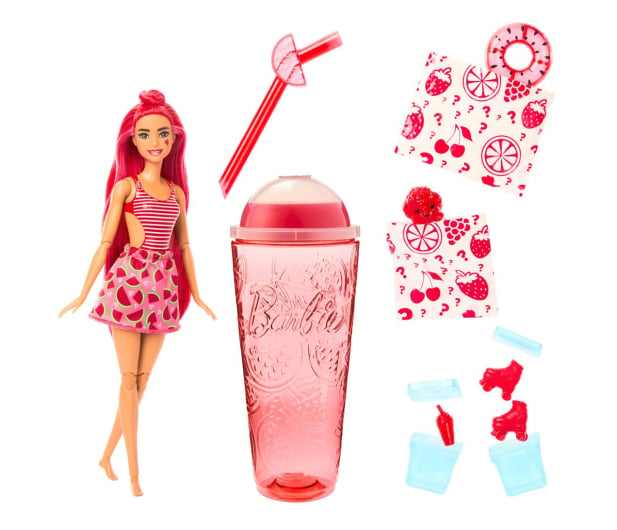 Barbie Pop Reveal Lalka Arbuz Seria Owocowy sok - 1163986 - zdjęcie