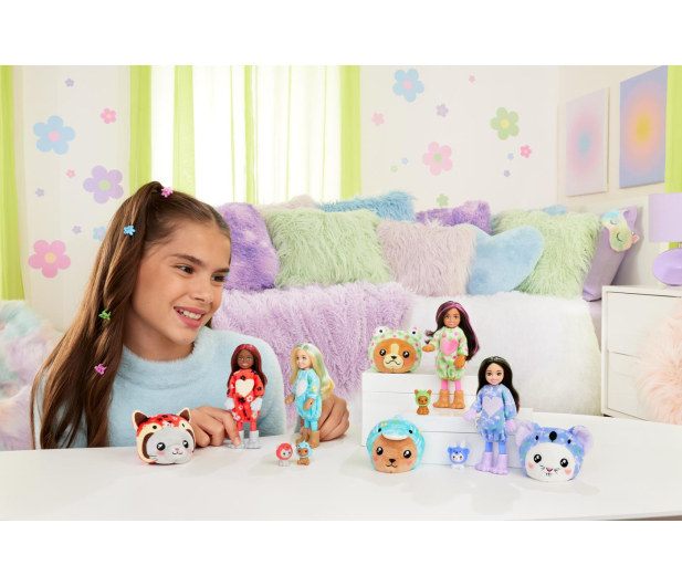 Barbie Cutie Reveal Chelsea Lalka Króliczek-Koala Seria Kostiumy - 1212829 - zdjęcie 5