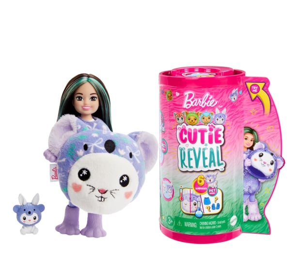 Barbie Cutie Reveal Chelsea Lalka Króliczek-Koala Seria Kostiumy - 1212829 - zdjęcie