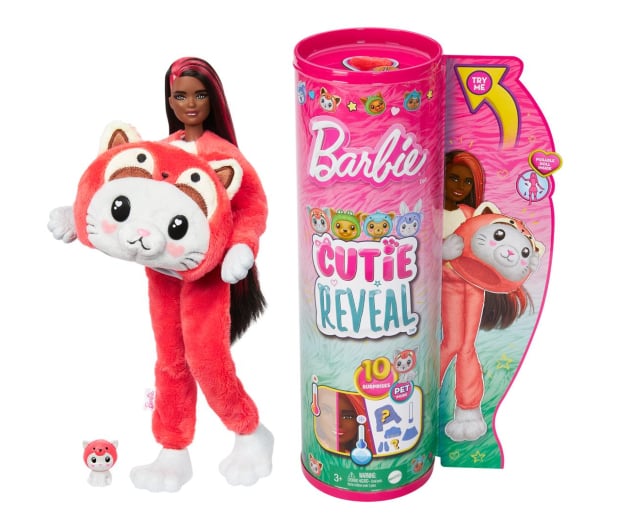 Barbie Cutie Reveal Lalka Kotek-Panda Seria Kostiumy zwierząt - 1212816 - zdjęcie