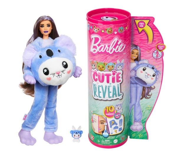Barbie Cutie Reveal Lalka Króliczek-Koala Seria Kostiumy zwierząt - 1212825 - zdjęcie