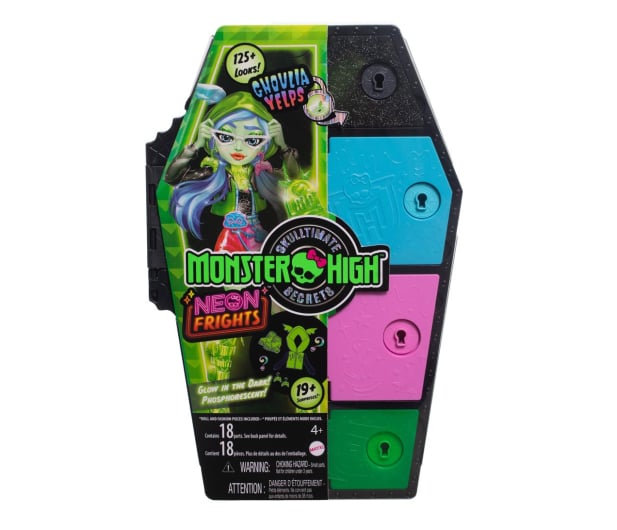 Mattel Monster High Straszysekrety Ghoulia Yelps Seria 3 Neonowa - 1212848 - zdjęcie 3