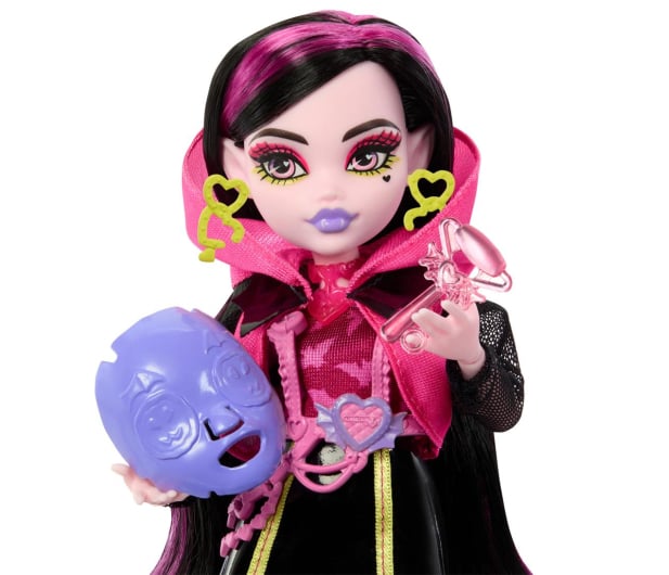 Mattel Monster High Straszysekrety Draculaura Seria 3 Neonowa - 1212853 - zdjęcie 4