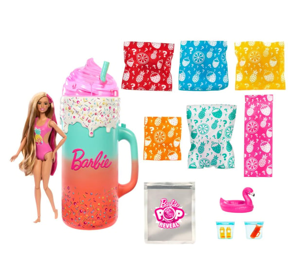 Barbie Pop Reveal Zestaw prezentowy Tropikalne smoothie - 1212830 - zdjęcie 3