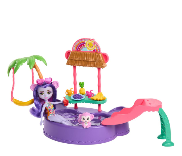 Mattel Enchantimals Tropikalny basen + Lalka małpka - 1212857 - zdjęcie 2