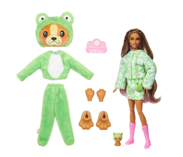 Barbie Cutie Reveal Lalka Piesek-Żaba Seria Kostiumy zwierząt - 1212823 - zdjęcie 2