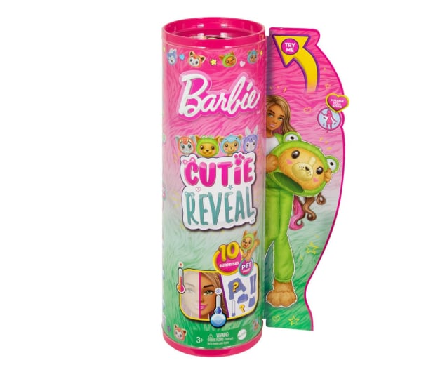 Barbie Cutie Reveal Lalka Piesek-Żaba Seria Kostiumy zwierząt - 1212823 - zdjęcie 6