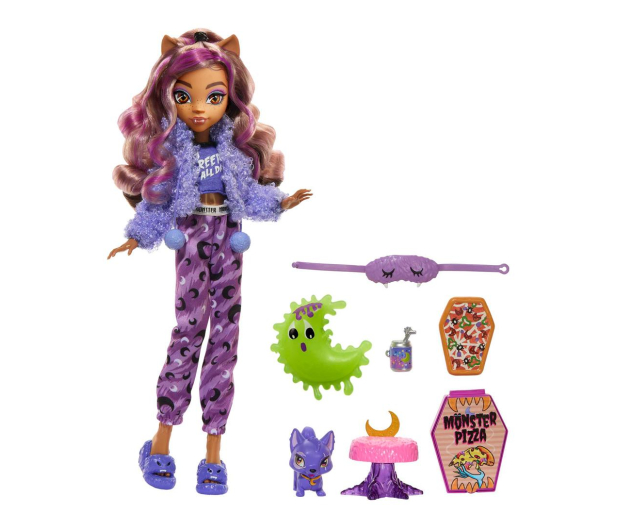 Mattel Monster High Piżama Party Clawdeen Wolf - 1212837 - zdjęcie