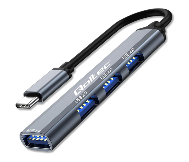 Qoltec USB-C 3x USB 2.0, 1x USB 3.0 - 1213289 - zdjęcie