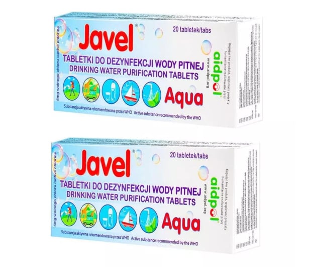 Javel Tabletki Javel Aqua do uzdatniania wody 40 szt - 1021574 - zdjęcie