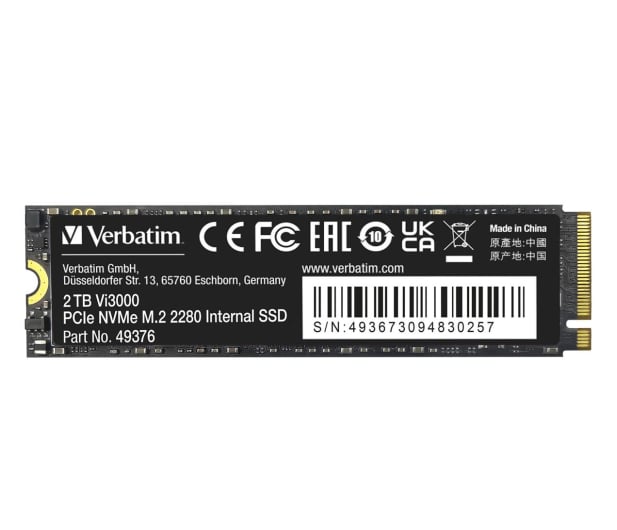 Verbatim 2TB M.2 PCIe NVMe Vi3000 - 1216349 - zdjęcie