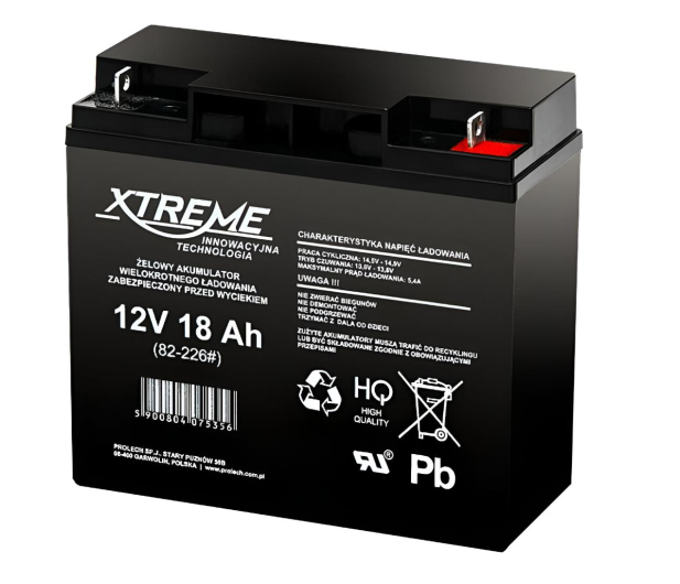 BLOW Akumulator żelowy 12V 18Ah XTREME - 1217830 - zdjęcie