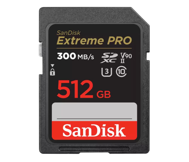 SanDisk 512GB SDXC Extreme Pro 300MB/s UHS-II V90 - 1212749 - zdjęcie