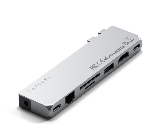 Satechi Pro Hub Max (2xUSB-C, USB-A, HDMI, Ethernet) (silver) - 1209989 - zdjęcie 3