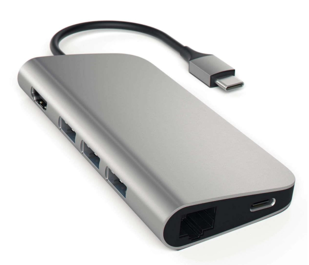 Satechi Multi-Port Adapter (USB-C, 3xUSB-A, HDMI, Ethernet) - 1209978 - zdjęcie