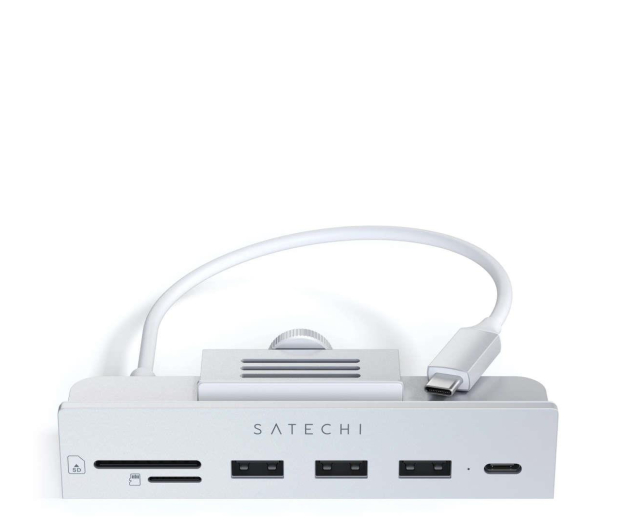 Satechi Clamp Hub do iMac (USB-C, 3x USB-A, micro/SD) (silver) - 1209994 - zdjęcie