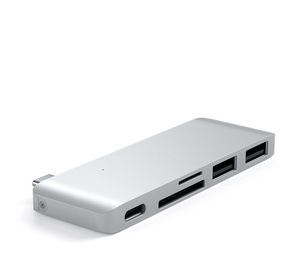 Satechi Passthrough Hub (USB-C, 2x USB-A, micro/SD) (silver) - 1209996 - zdjęcie 2