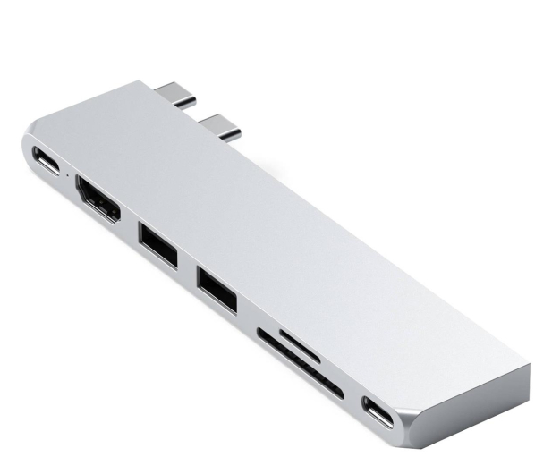 Satechi Pro Hub Slim (2xUSB-C, 2xUSB-A, HDMI, SD) (silver) - 1210852 - zdjęcie