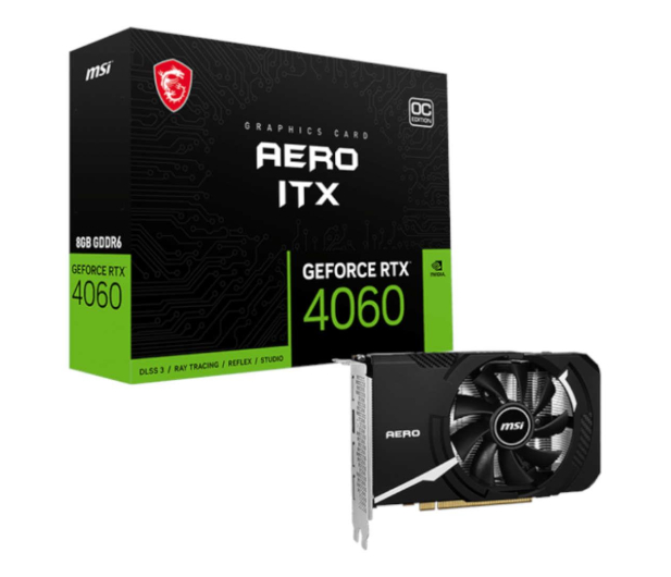 MSI GeForce RTX 4060 AERO ITX 8GB GDDR6 - 1210989 - zdjęcie