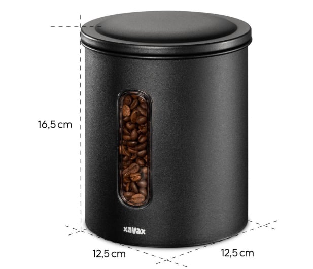 Xavax Pojemnik ze stali nierdzewnej do kawy o pojemności 500g - 1210977 - zdjęcie 5