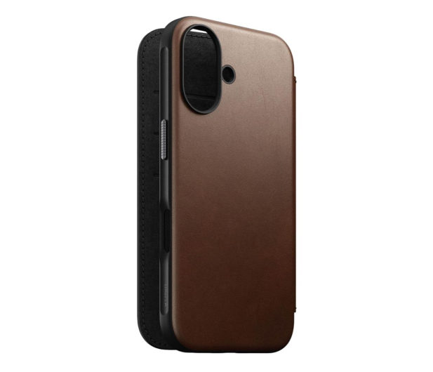 Nomad Modern Leather Folio do iPhone 16 brown - 1288735 - zdjęcie 2