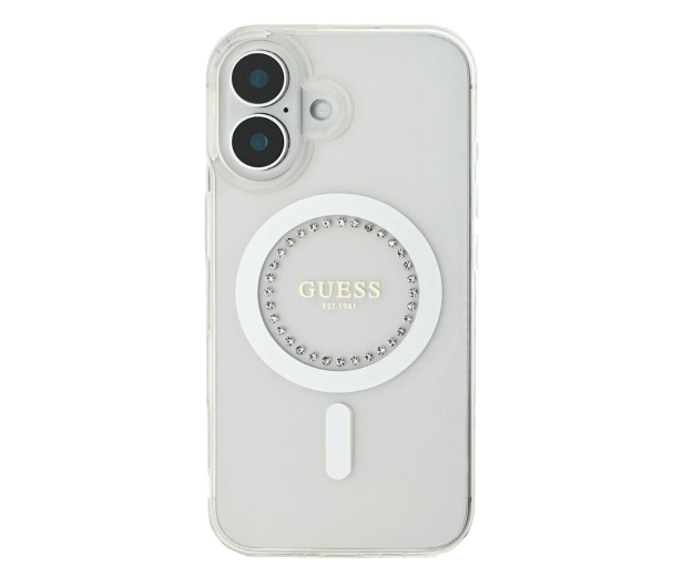 Guess IML Rhinestones do iPhone 16 Plus biały - 1279153 - zdjęcie 2